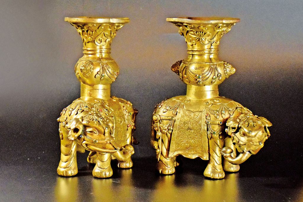 ▽鴻▽ 清朝時代 チベット伝来 線珠 時代物 中国古美術 骨董品（▽鴻 