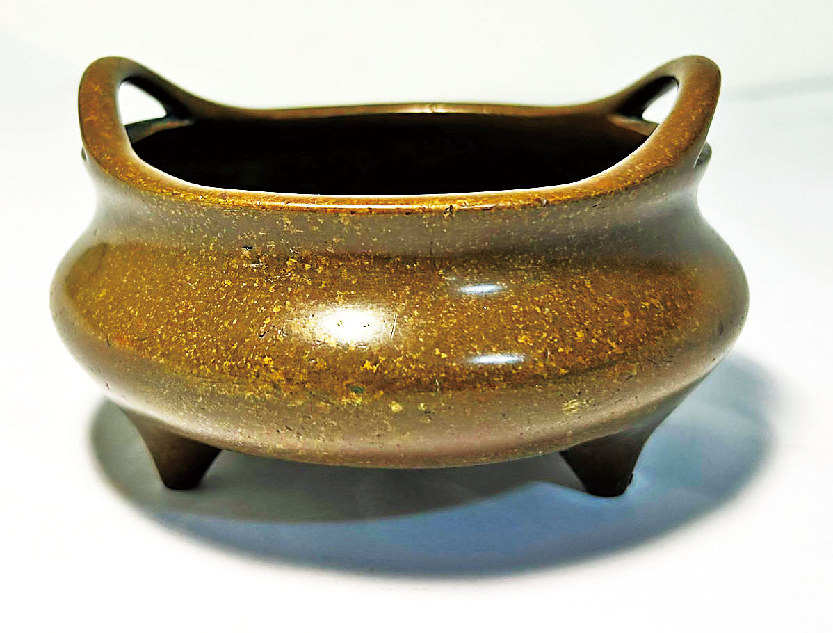 古芸】中国 清時代 古銅製 大清丙戌年時九錫製 龍