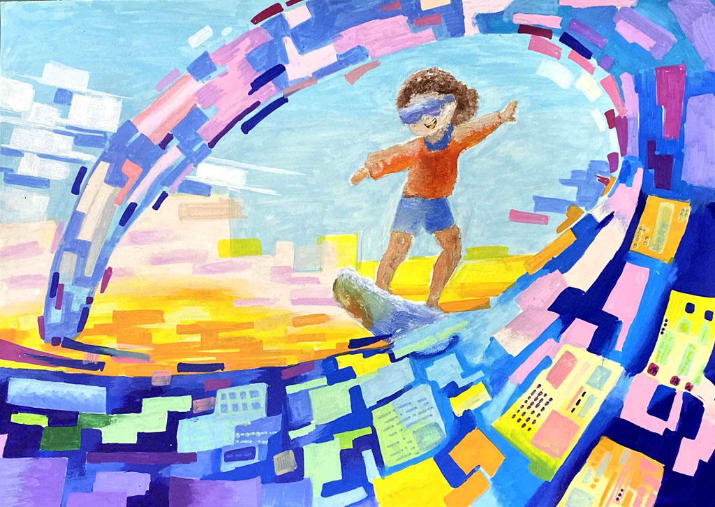 信息时代-廖欣怡-10歲-湖北宜昌-趙文-八開